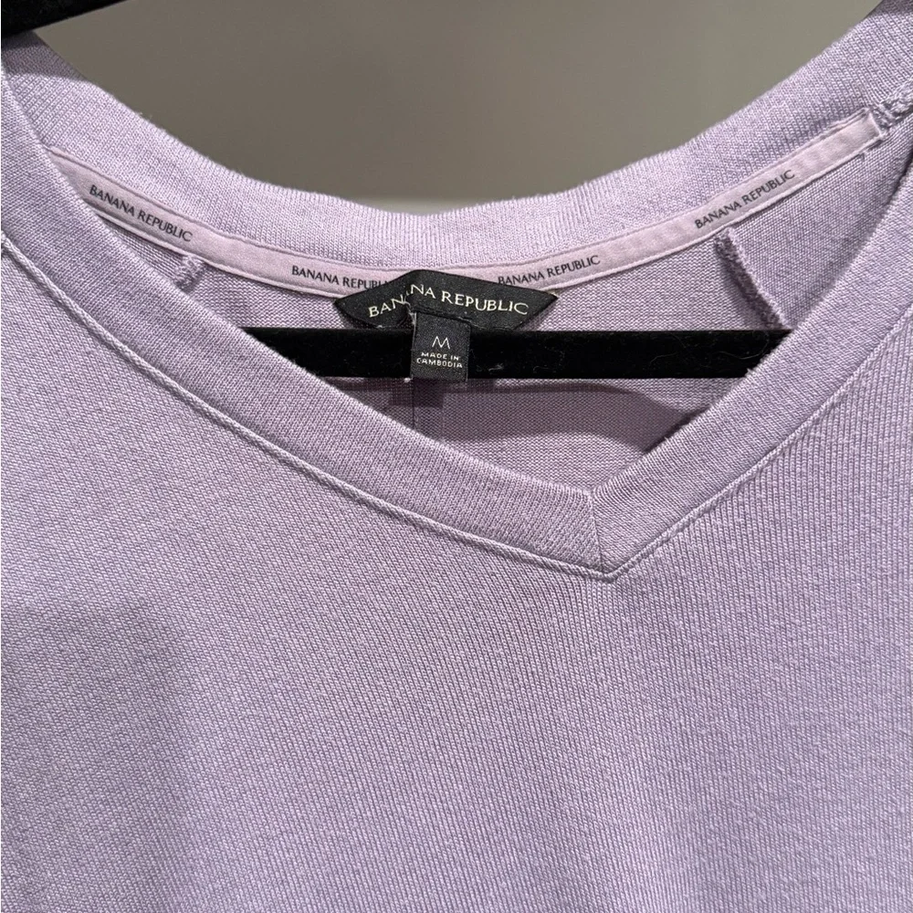 Banana Republic Lilac Long Sleeve Top - Picture 2 of 2